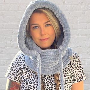 Plush Chenille Hooded Cowl / Scoodie